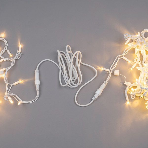 Удлинитель для гирлянд UL-00013226 UCX-F90 E-5M-WH белый 5м статика-мерцание IP67