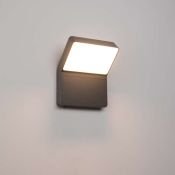 светильник   9W Белый теплый 029989 LGD-ECRAN-WALL  220V IP65 прямоугольный накладной серый