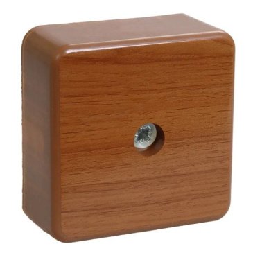 Коробка распаячная КМ41206-05 для открытой проводки 50х50х20мм дуб (4 клеммы 3мм2) UKO10-050-050-020-K24 IEK