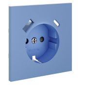 Накладка для розетки с заземлением и защитными шторками с USB A+C S70 деним