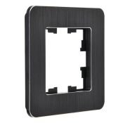 Рамка металлическая 1 пост IEK BRITE BR-M12-M-21-K02 РУ-1-1-Бр черный RE AL
