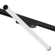 Трековый светильник однофазный  15W Белый дневной SOLID STROM DK6648-BK IP20 на шинопровод черный