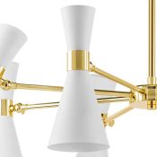 Люстра подвесная Lightstar без лампы 816086 DUMO 8х40W E14 белый/золото
