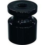 Изолятор пластиковый черный  МезонинЪ  D20x24 для 2-3-х жильного кабеля  30025/05