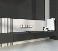 Рамка пластик 5 постов WERKEL Slab W0052963 бронза софт