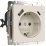 Штепсельная розетка встраиваемая WERKEL 16A 250V W1171762 с/з, шторками и USB тип A+C айвори матовый