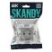 Штепсельная розетка встраиваемая IEK SKANDY 10А SK-R13-10-K23 SK-R01S без з/к с з/ш серебряный