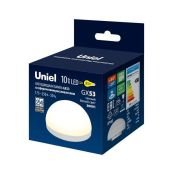 светодиодная лампа GX53  Белый теплый 10W UL-00011787 LED-GX53-10W-3000K-GX53-FR-SPHERE PLZ02WH
