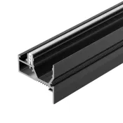 Накладной алюминиевый профиль STRETCH-20-WALL-D-SIDE-2000 BLACK 042947