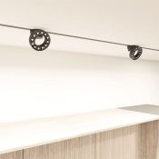 Трековый светильник однофазный  12W Белый-MIX SMART GRILL DK8030-BK IP20 на шинопровод управляемый черный