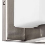 Накладной светильник -бра Lightstar без лампы 805610  QUBICA 1х40W E14 220V IP20 никель/белый