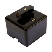 Ретро выключатель фарфоровый МезонинЪ 80401/05 черный 4 положения с цельной накладкой