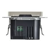 Розетка встраиваемая USB IEK BRITE A+C 45Вт BR-U22-045-K37 РЮ11-2-БрШ шампань