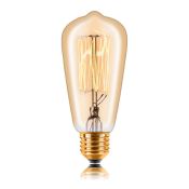 лампа ретро накаливания Vintage форма конус 40W 053-914 ST48 F2 40W 240V E14  диммируемая