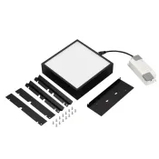 Встраиваемый светильник  18W Белый теплый 045698 DL-GRIGLIATO-S140x140 IP40 квадрат черный металл