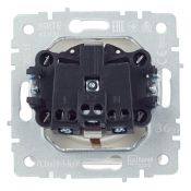 Штепсельная розетка встраиваемая IEK BRITE 16А BR-R16-16-K36 РСбш10-3-БрЖ с з/к и шторками с крышкой жемчуг IP20