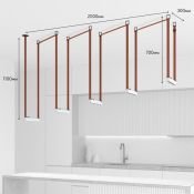 Готовый набор ременной трековой системы DENKIRS  60W Белый дневной Belty DK55SET17-01-BR подвесной коричневый