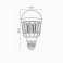 Лампа-ловушка светодиодная для летающих насекомых UL-00012747 LED-А75-10W-6500К-E27-FR-MKL 6500K+UV и UV