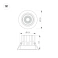 Встраиваемый светильник  30W Белый дневной 057757 MS-VORTEX-BUILT-R135 (WH-WH, 50 deg, 230V) IP20 поворотный круглый белый