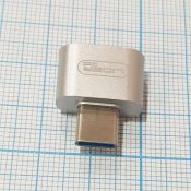 Переходник штекер USB Type-C- гнездо USB A