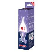 светодиодная лампа свеча на ветру Белый  9W UL-00010990 LED-CW37-9W-6500K-E14-FR-NR Norma Volpe