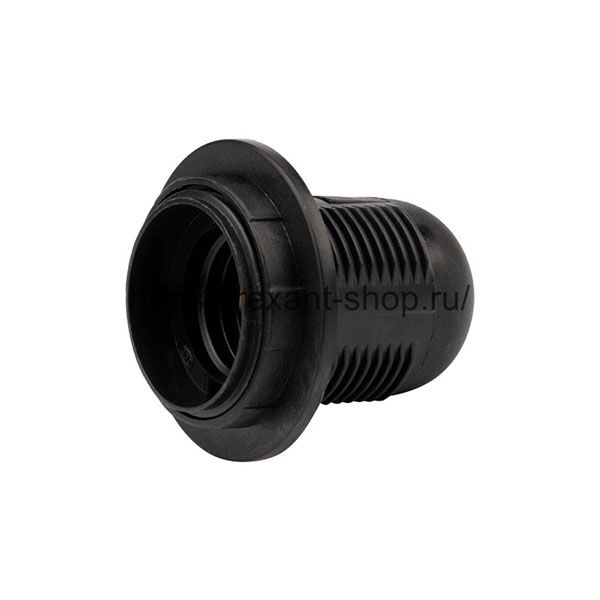 патрон E27 пластик REXANT термостойкий подвесной с кольцом черный