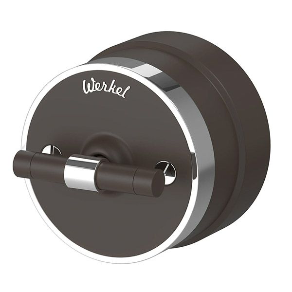 Ретро выключатель пластиковый WERKEL RETRO Vintage W5822052 мокко матовый/хром 4положения
