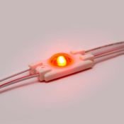 Светодиодный модуль герм. 1led Красный 2835smd 12V линейный с линзой ELF-SOL+ 1 2835 R