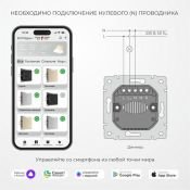 Диммер WERKEL сенсорный W3443141 с WI FI дымчатый