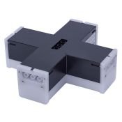 Накладной светильник  12W Белый дневной UL-00013261 ULO-N11X-12W-4000K IP40 BLACK X-образный черный