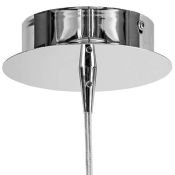 Люстра подвесная Lightstar без лампы 804310 PETALO 1х40W E14 хром/белый