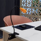 светильник настольный   4W UL-00010748 ULM-D501 4W-4000K ORANGE на прищепке оранжевый светильник настольный   4W UL-00010748 ULM-D501 4W-4000K ORANGE на прищепке оранжевый
