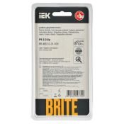 Рамка стеклянная 2 поста IEK BRITE BR-M22-G-31-K35 РУ-2-2-Бр маренго матовый