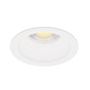 Встраиваемый светильник  10W Белый теплый 0830705 DOT (RAL9003/60deg — 3K/10W/CRI90) круглый белый