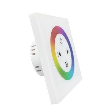 панель сенсорная встраиваемая RGB 04-09 белая (RGB,12-24V,144-288W)