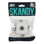 ТВ-розетка встраиваемая оконечная IEK SKANDY SK-A10-O-K01 SK-A12W арктический белый