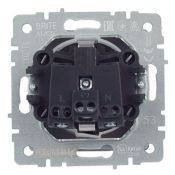 Штепсельная розетка встраиваемая IEK BRITE 16А BR-R16-16-44-K53 РСбш10-3-44-БрГ с з/к и шторками с крышкой графит IP44