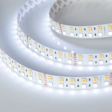 Светодиодная лента RGBW 24V 32W/m RT-B144-19mm RGB- Белый дневной 2x2 (5060, 720 LED) 018144(2)  LUX