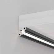 алюминиевый профиль с экраном SL-KANT-H10-ROTATE-2000 IRON GREY 055331