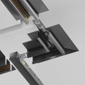 Угол-соединитель 90° встраиваемый под ГКЛ 12,5мм Exility X TRA239CLS-42.12B чёрный