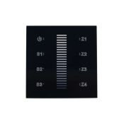 Панель сенсорная встраиваемая 019574 Sens SR-2830A-RF-IN Black (220V,DIM,4 зоны)