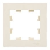 Рамка пластик 1 пост ATLASDESIGN бежевый