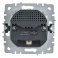Штепсельная розетка встраиваемая IEK BRITE 16А BR-R14-16-U21-D21-K91 РЮш10-1-БрАБ с з/к и шторками с USB A+A 2,1А арктический белый
