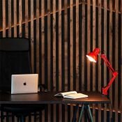 светильник настольный без лампы TLI-221  E27 UL-00002121 на струбцине красный