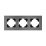 Рамка металлическая 3 поста Arlight AKIRY 049740 FRM-AKIRY-SFAL-3-SR серебристый