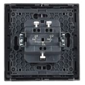 Выключатель жалюзи 10А FP511 сталь FP-V15-0-10-1-K46 FORTE&PIANO IEK
