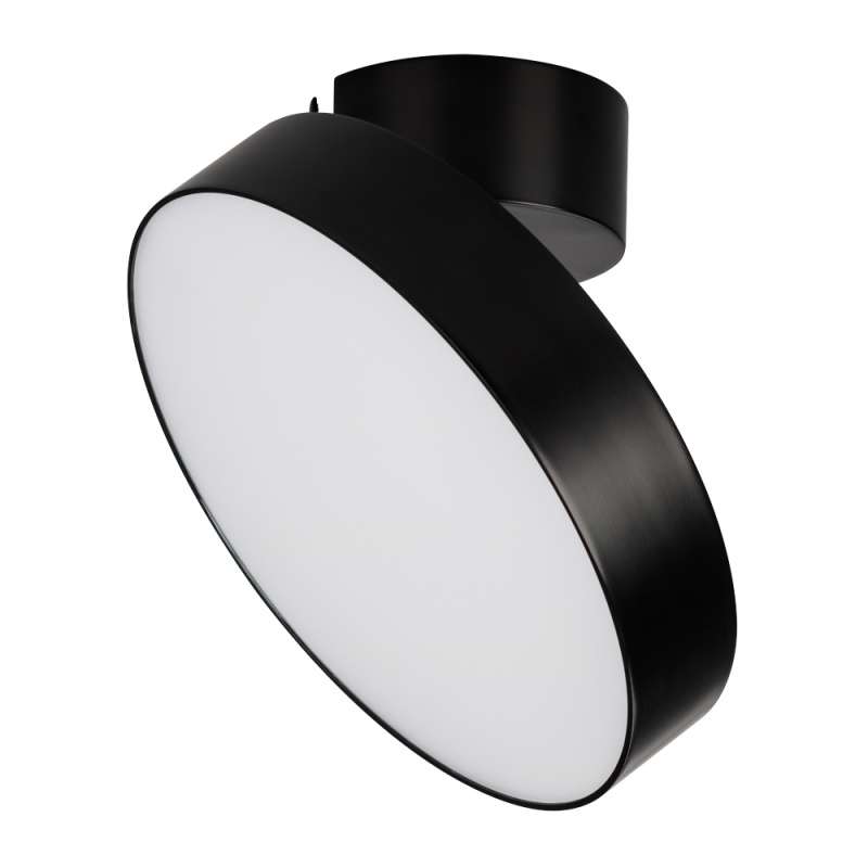 Накладной светильник  20W Белый теплый 028165 SP-RONDO-FLAP-R210-20W 220V откидной поворотный круглый черный