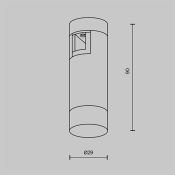 Трековый светильник 2W Белый дневной TR145-1-3W4K-W-BS Скольжение / Skim Flarity IP20 латунь