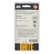 Рамка металлическая 2 поста IEK BRITE BR-M22-M-21-K30 РУ-2-1-Бр коричневая RE AL