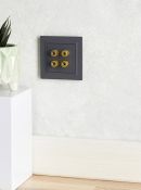 Розетка встраиваемая аудио IEK BRITE BR-S40-K53 РА10-БрГ графит